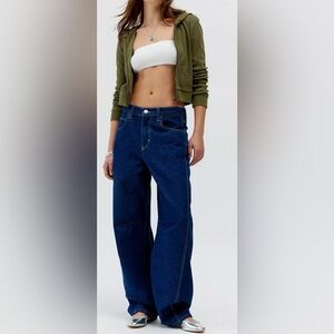 ❤️BDG UO Back Buckle Baggy Wide Leg Denim Jeans